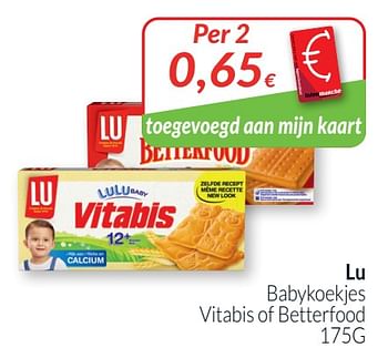 Promoties Lu babykoekjes - Lu - Geldig van 01/10/2021 tot 31/10/2021 bij Intermarche