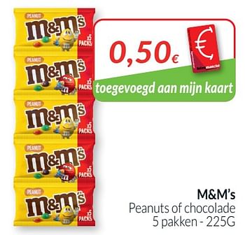 Promoties M+m’s peanuts of chocolade - M&M 's - Geldig van 01/10/2021 tot 31/10/2021 bij Intermarche