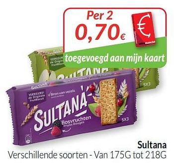 Promoties Sultana verschillende soorten - Sultana - Geldig van 01/10/2021 tot 31/10/2021 bij Intermarche