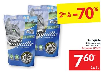 Tranquille Tranquille Litiere Pour Chat Au Charbon Actif En Promotion Chez Intermarche