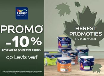 Gevoel Bestuiven Eenvoud Levis Promo -10% bovenop de scherpste prijzen op levis verf - Promotie bij  Euro Shop