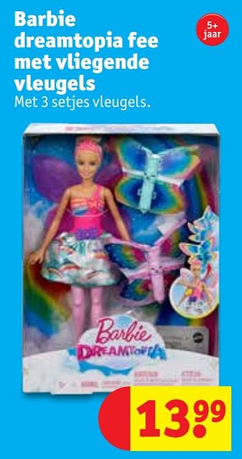 Barbie dreamtopia fee met vliegende vleugels Promotie bij Kruidvat