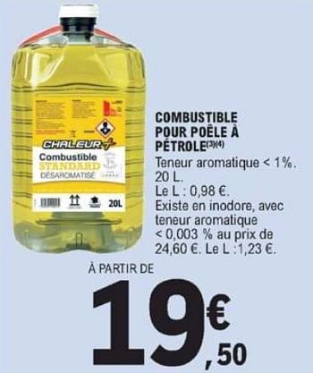 Promo Combustible Pour Poêle à Pétrole chez E.Leclerc Brico