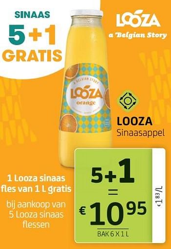 Promoties Looza sinaasappel - Looza - Geldig van 01/10/2021 tot 14/10/2021 bij BelBev