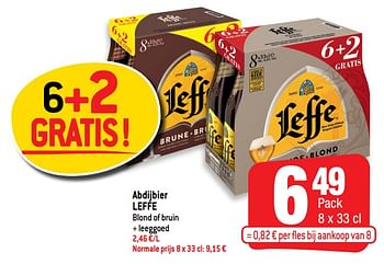 Promoties Abdijbier leffe - Leffe - Geldig van 29/09/2021 tot 12/10/2021 bij Smatch