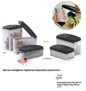 Promoties Ruimtespaarder pop gagn-e-space pop - Huismerk - Tupperware - Geldig van 27/09/2021 tot 31/10/2021 bij Tupperware