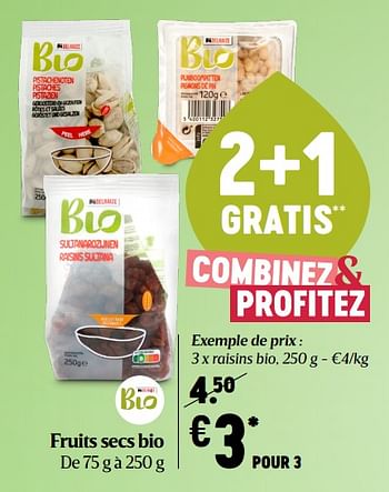 Delhaize, Bio, Raisins, Bio, 250 gr