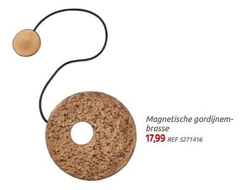 Promoties Magnetische gordijnembrasse - Huismerk - BricoPlanit - Geldig van 29/09/2021 tot 25/10/2021 bij BricoPlanit
