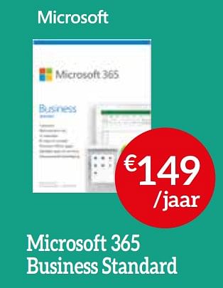 Promoties Microsoft 365 business standard - Microsoft - Geldig van 03/10/2021 tot 31/10/2021 bij Selexion