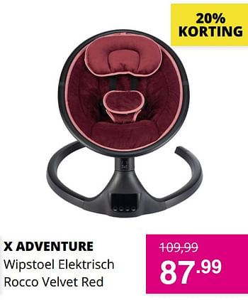 protest Koninklijke familie optocht Xadventure X adventure wipstoel elektrisch rocco velvet red - Promotie bij  Baby & Tiener Megastore