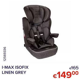 Promoties I-max isofix linen grey - Quax - Geldig van 01/10/2021 tot 31/10/2021 bij Euro Shop