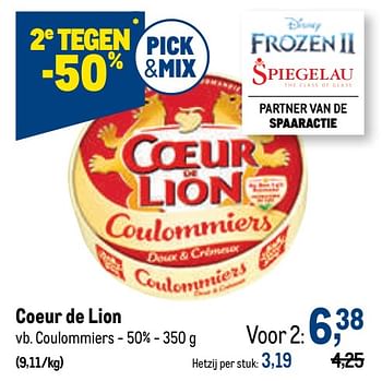Promoties Coeur de lion coulommiers - Coeur de Lion - Geldig van 06/10/2021 tot 19/10/2021 bij Makro