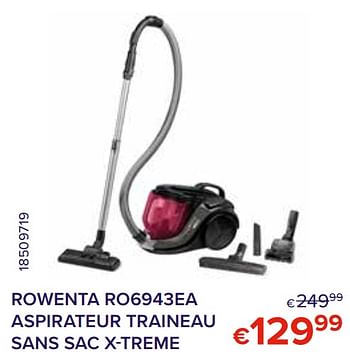 Promotions Rowenta ro6943ea aspirateur traineau sans sac x-treme - Rowenta - Valide de 01/10/2021 à 31/10/2021 chez Euro Shop