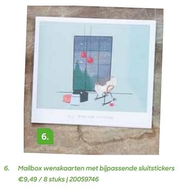 Promoties Mailbox wenskaarten met bijpassende sluitstickers - Huismerk - Ava - Geldig van 11/10/2021 tot 31/12/2021 bij Ava