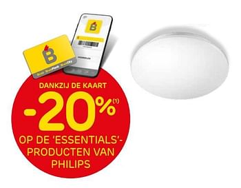 Promoties -20% op de essentials- producten van philips - Philips - Geldig van 06/10/2021 tot 25/10/2021 bij Brico