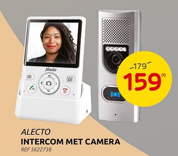 Promoties Alecto intercom met camera - Alecto - Geldig van 06/10/2021 tot 25/10/2021 bij Brico