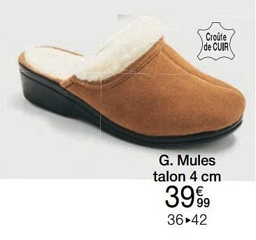 Produit Maison Damart Mules En promotion chez Damart