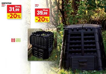 Promoties Compostbak - Merk onbekend - Geldig van 06/10/2021 tot 10/10/2021 bij Hubo