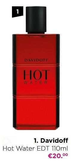 Promoties Davidoff hot water edt - Davidoff - Geldig van 04/10/2021 tot 31/10/2021 bij ICI PARIS XL