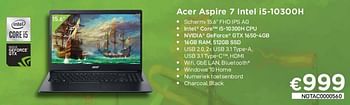 Promoties Acer aspire 7 intel i5-10300h - Acer - Geldig van 01/10/2021 tot 31/10/2021 bij Compudeals
