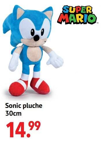 Promoties Sonic pluche - Super Mario - Geldig van 11/10/2021 tot 06/12/2021 bij Multi Bazar