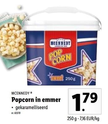 Promoties Popcorn in emmer - Mcennedy - Geldig van 11/10/2021 tot 16/10/2021 bij Lidl