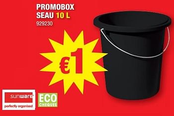 Promotions Promobox seau - Sunware - Valide de 06/10/2021 à 10/10/2021 chez Hubo