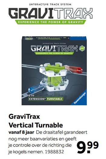 Promoties Gravitrax vertical turnable - Ravensburger - Geldig van 02/10/2021 tot 05/12/2021 bij Intertoys