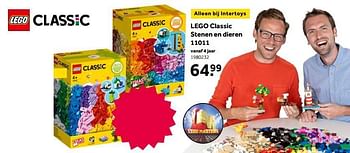 Promoties Lego classic stenen en dieren 11011 - Lego - Geldig van 02/10/2021 tot 05/12/2021 bij Intertoys