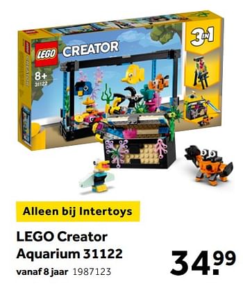 Promoties Lego creator aquarium 31122 - Lego - Geldig van 02/10/2021 tot 05/12/2021 bij Intertoys
