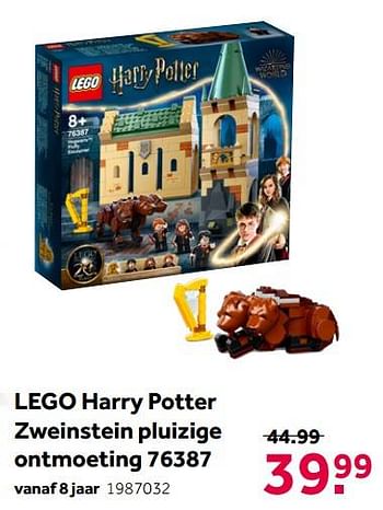 Promoties Lego harry potter zweinstein pluizige ontmoeting 76387 - Lego - Geldig van 02/10/2021 tot 05/12/2021 bij Intertoys
