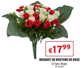 Promotions Bouquet de boutons de rose - Produit maison - Trafic  - Valide de 13/10/2021 à 17/10/2021 chez Trafic