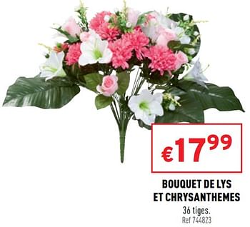 Promotions Bouquet de lys et chrysanthemes - Produit maison - Trafic  - Valide de 13/10/2021 à 17/10/2021 chez Trafic