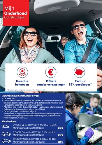 Promotions Mijnonderhoud constructeur - Produit maison - Auto 5  - Valide de 06/10/2021 à 17/11/2021 chez Auto 5