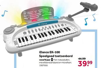 Broer Purper krab I Dance Idance ek-100 speelgoed toetsenbord - Promotie bij Intertoys