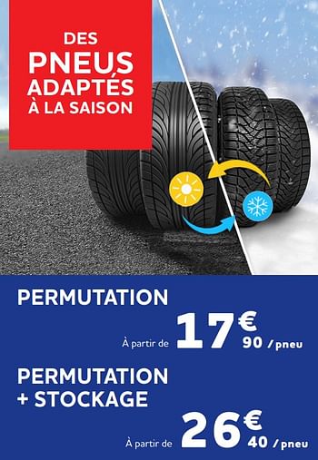 Promotions Permutation - Produit maison - Auto 5  - Valide de 06/10/2021 à 17/11/2021 chez Auto 5