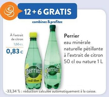 Promotions Perrier à l`extrait de citron - Perrier - Valide de 06/10/2021 à 19/10/2021 chez OKay
