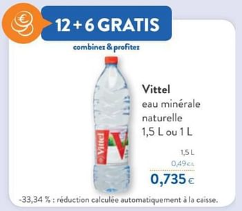 Promotions Vittel eau minérale naturelle - Vittel - Valide de 06/10/2021 à 19/10/2021 chez OKay