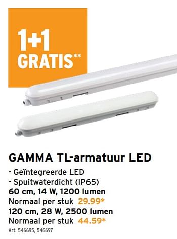 gamma led armatuur, GAMMA GAMMA TL-armatuur LED 28 watt kopen? finnexia.fi