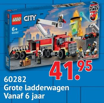 Promoties 60282 grote ladderwagen - Lego - Geldig van 17/10/2021 tot 06/12/2021 bij De Kinderplaneet