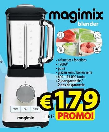 Promoties Magimix blender 11612 - Magimix - Geldig van 13/10/2021 tot 20/10/2021 bij ElectroStock