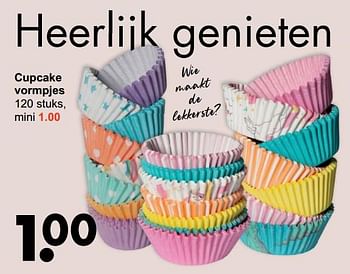 Promoties Cupcake vormpjes - Huismerk - Wibra - Geldig van 11/10/2021 tot 23/10/2021 bij Wibra