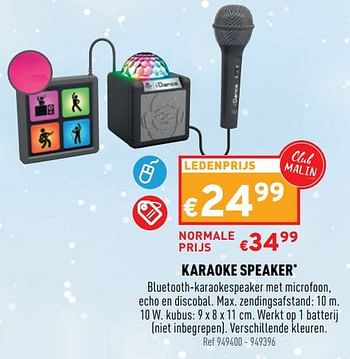 Promoties I dance karaoke speaker - I Dance - Geldig van 11/10/2021 tot 06/12/2021 bij Trafic