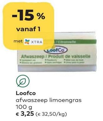 Promoties Loofco afwaszeep limoengras - Loofco - Geldig van 06/10/2021 tot 02/11/2021 bij Bioplanet