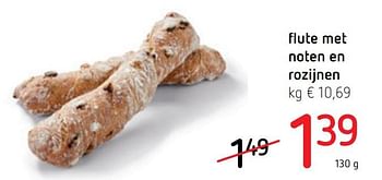 Promoties Flute met noten en rozijnen - Huismerk - Spar Retail - Geldig van 21/10/2021 tot 03/11/2021 bij Spar (Colruytgroup)