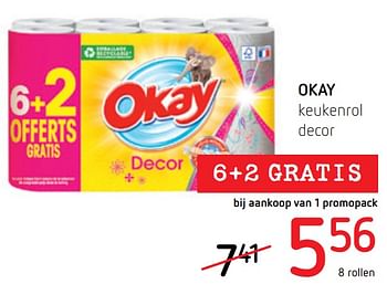 Promoties Okay keukenrol decor - Huismerk - Okay  - Geldig van 21/10/2021 tot 03/11/2021 bij Spar (Colruytgroup)