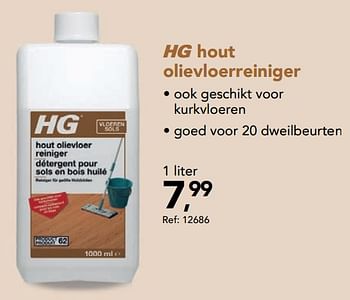 Promoties Hg hout olievloerreiniger - HG - Geldig van 13/10/2021 tot 24/10/2021 bij Hubo