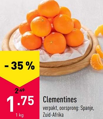 Promoties Clementines - Huismerk - Aldi - Geldig van 18/10/2021 tot 29/10/2021 bij Aldi