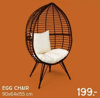 Promoties Egg chair - Huismerk - Xenos - Geldig van 11/10/2021 tot 28/11/2021 bij Xenos