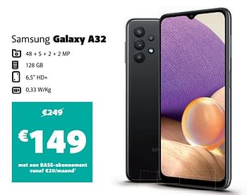 Promotions Samsung galaxy a32 - Samsung - Valide de 12/10/2021 à 31/10/2021 chez Base